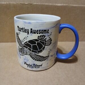Turtle Coffee Mug Padre Island Texas Ocean Blue Turtley Awesome Cup
